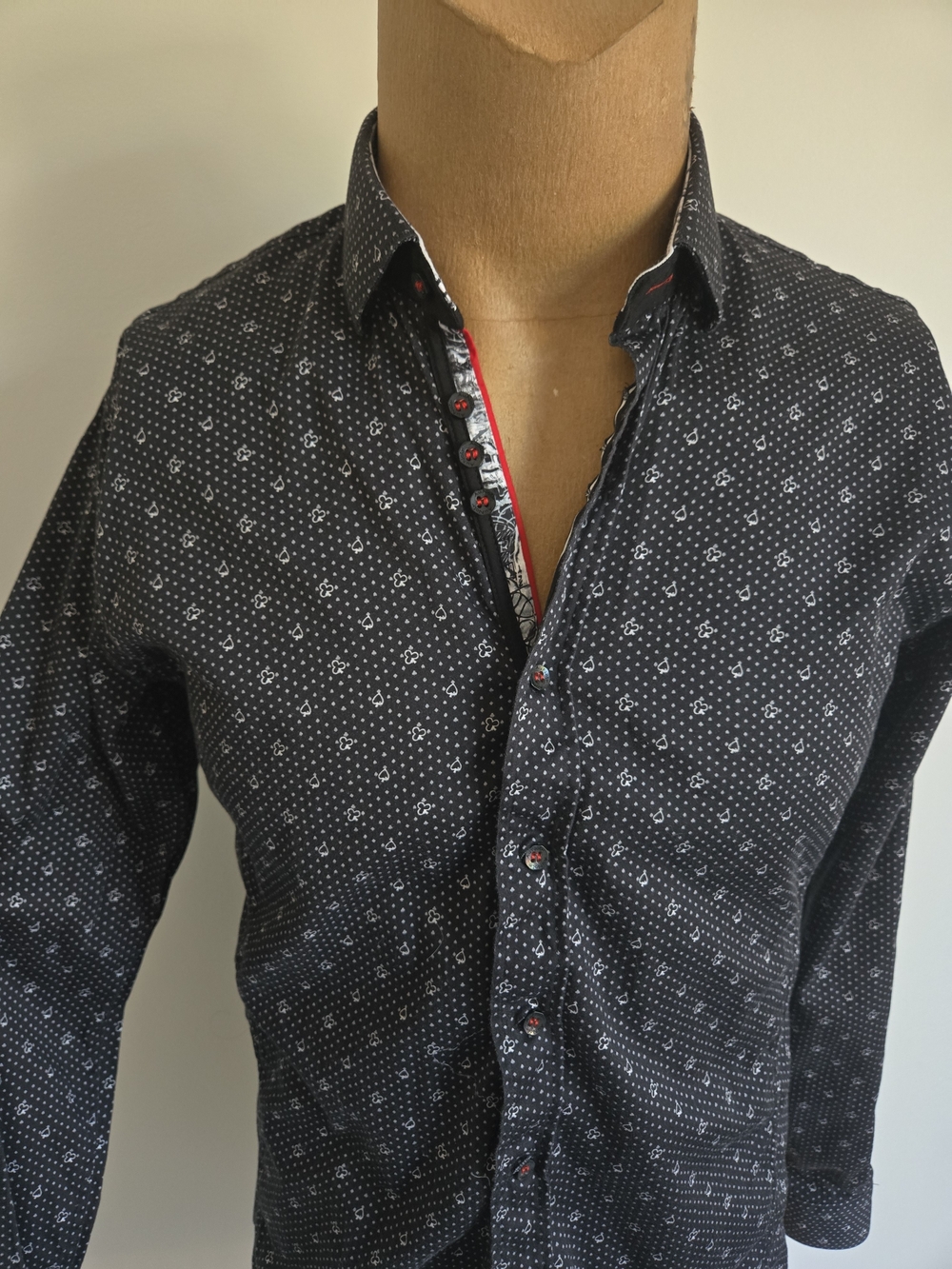 ♠️♥️♦️♣️Au Noir Black Card Suit/Poker Shirt